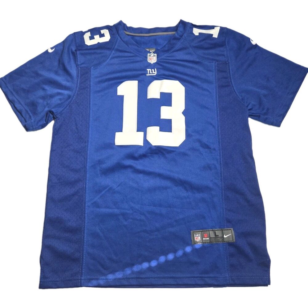 Nike On Field New York Giants Odell Beckham Jr #13 NFL Jersey Youth Sz L 14/16